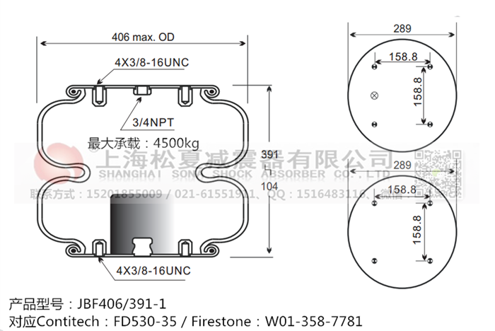 JBF406/391-2橡膠<a href='http://www.mayor-forum.cn/' target='_blank'><u>空氣彈簧</u></a>